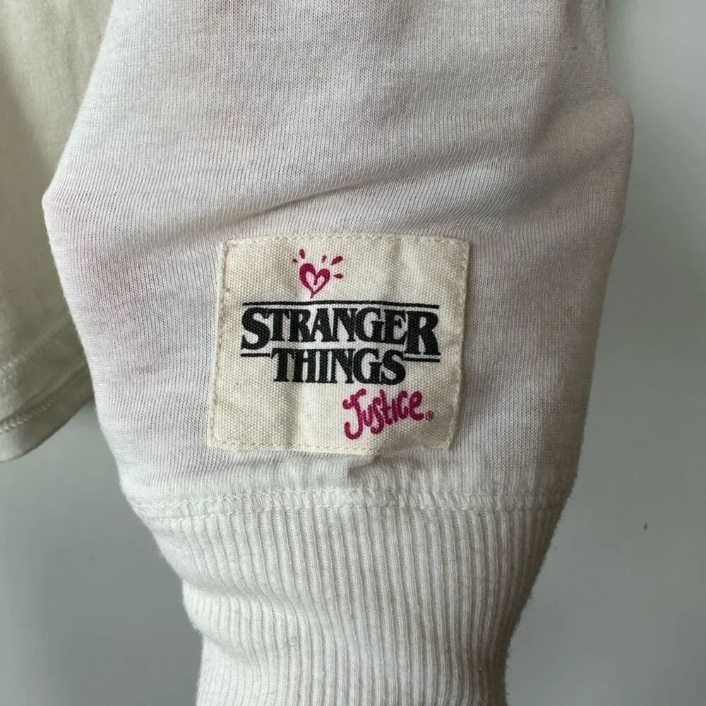 Stranger Things Girls Long Sleeve Top by Justice size Medium